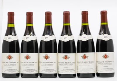 six bouteilles de vin sont alignées sur une surface blanche