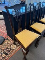Quatre chaises, en bois mouluré, Travail Anglais (photo 4)