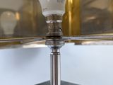 a light that is on top of a metal stand
