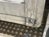 a close up of a car door with a broken handle