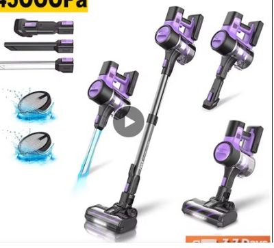four different types of vacuum cleaners are shown on a white background