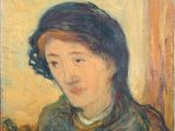une image d'un tableau représentant une femme en robe verte