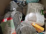 a box full of items that are sitting in it