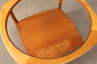 Table basse en teck à plateau encastré en verre légèrement f… (photo 4)