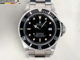 rolex submarine watch with black dial and black bezel