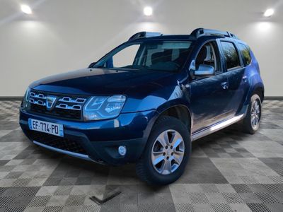 a picture of a blue suv parked in a garage