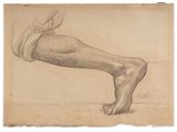 a drawing of a woman ' s legs with her legs crossed