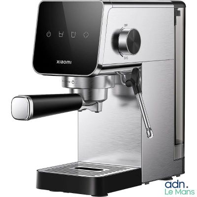 a close up of a coffee machine on a white background