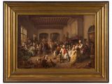 an image of a painting of a group of people in a room