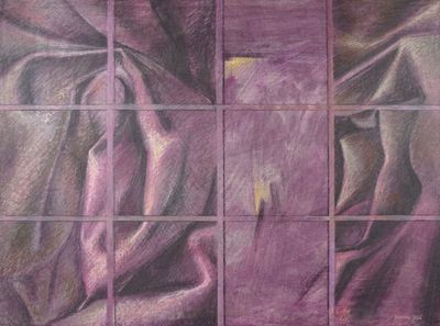 Jacques JOOS (1945-2021), "Patchwork n°2 - Violet", 1993, te…