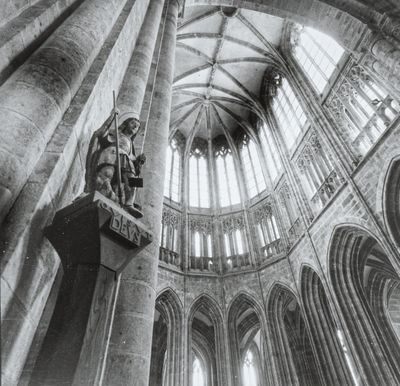 André GAMET (1919-2017) Le chœur gothique de l'église abbati…