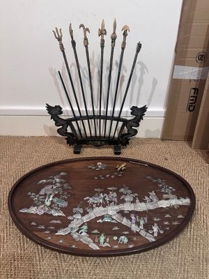 a picture of a decorative display on the floor