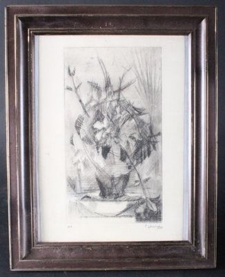 François LAUVIN (1927-2014) Bouquet de fleurs