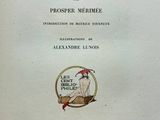 the front cover of a book with a drawing of a man in a red hat