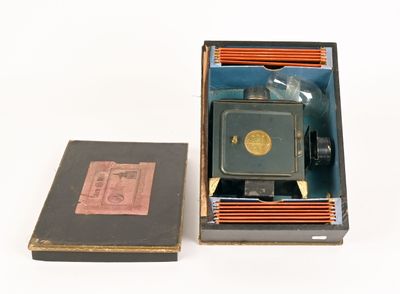 Lanterne de marine Ernst Plank en tôle bleuie