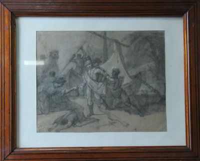 Ecole romantique du XIXème siècle - L'officier débarquant, d…