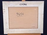 an old picture frame with the words please written on it