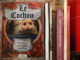 un livre posé sur une étagère à côté d'autres livres