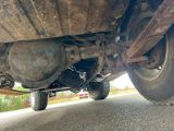 a close up view of the underside of a truck