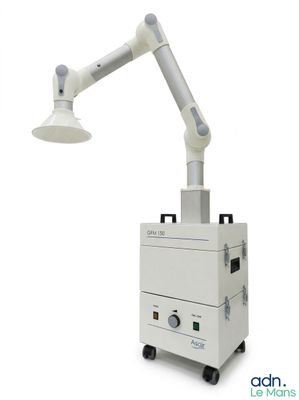 a close up of a medical equipment on a white background