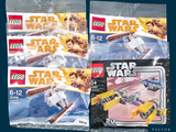 quatre figurines Lego Star Wars dans le sac