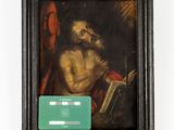 an image of a painting of a man holding a book