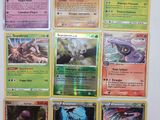 beaucoup de cartes pokemon sur le mur