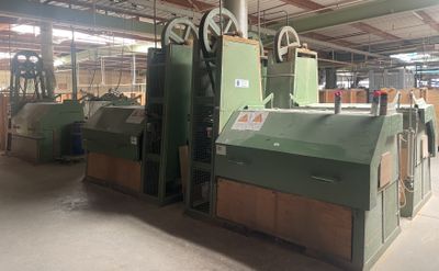 a machine that is sitting inside of a building