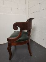 Fauteuil à dossier gondole en acajou mouluré, assise garnie … (photo 2)