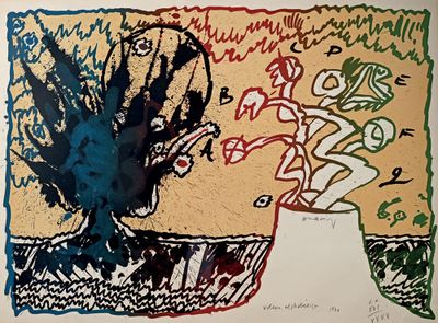 une image d'un tableau sur le mur d'un bâtiment
