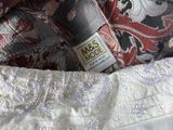 a close up of a shirt with a label on it