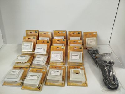 a lot of electronic devices that are sitting on a table