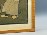 peinture d'une femme tenant un bébé dans ses bras