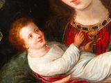 an image of a painting of a woman holding a baby