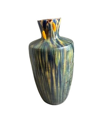 PAIRE DE VASES en céramique émaillée à décor coulant dans le…