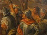 a painting of a group of people dressed in armor