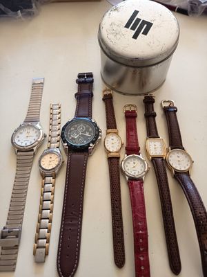 Lot de 7 montres LIP fonctionnelles, dont 2 piles à changer.
