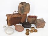 many items that are sitting on a white surface