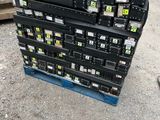 a stack of boxes that are stacked on top of each other