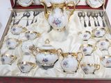 a box with a set of silverware and silverware in it