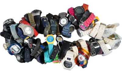 many different types of watches arranged in a circle