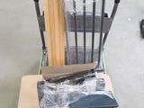 a chair that is sitting on top of a cart