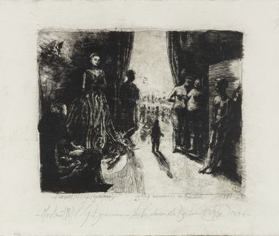 Michaël Borremans (1963) 'Les Vendeuses Du Bonheur', une eau…