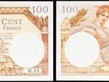 deux photos d'un billet de banque sur lequel figure le portrait d'une femme