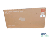 a cardboard box with a picture of a smart monitor on it