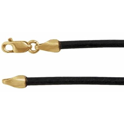 une paire de bracelets en cuir noir et doré avec un fermoir doré