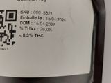 a bag of orange bud thv with qr code on it
