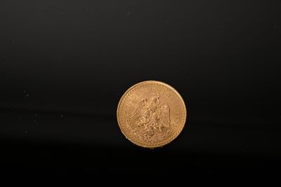 an image of a gold coin on a black background