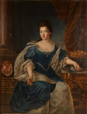 tableau représentant une femme en robe bleue assise sur une chaise