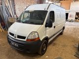 a white van that is parked in a garage